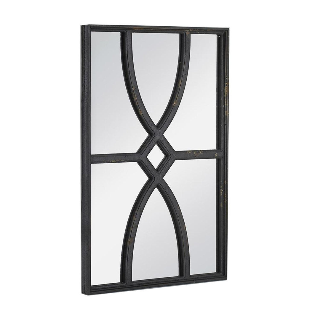 24" Black Framed Accent Mirror