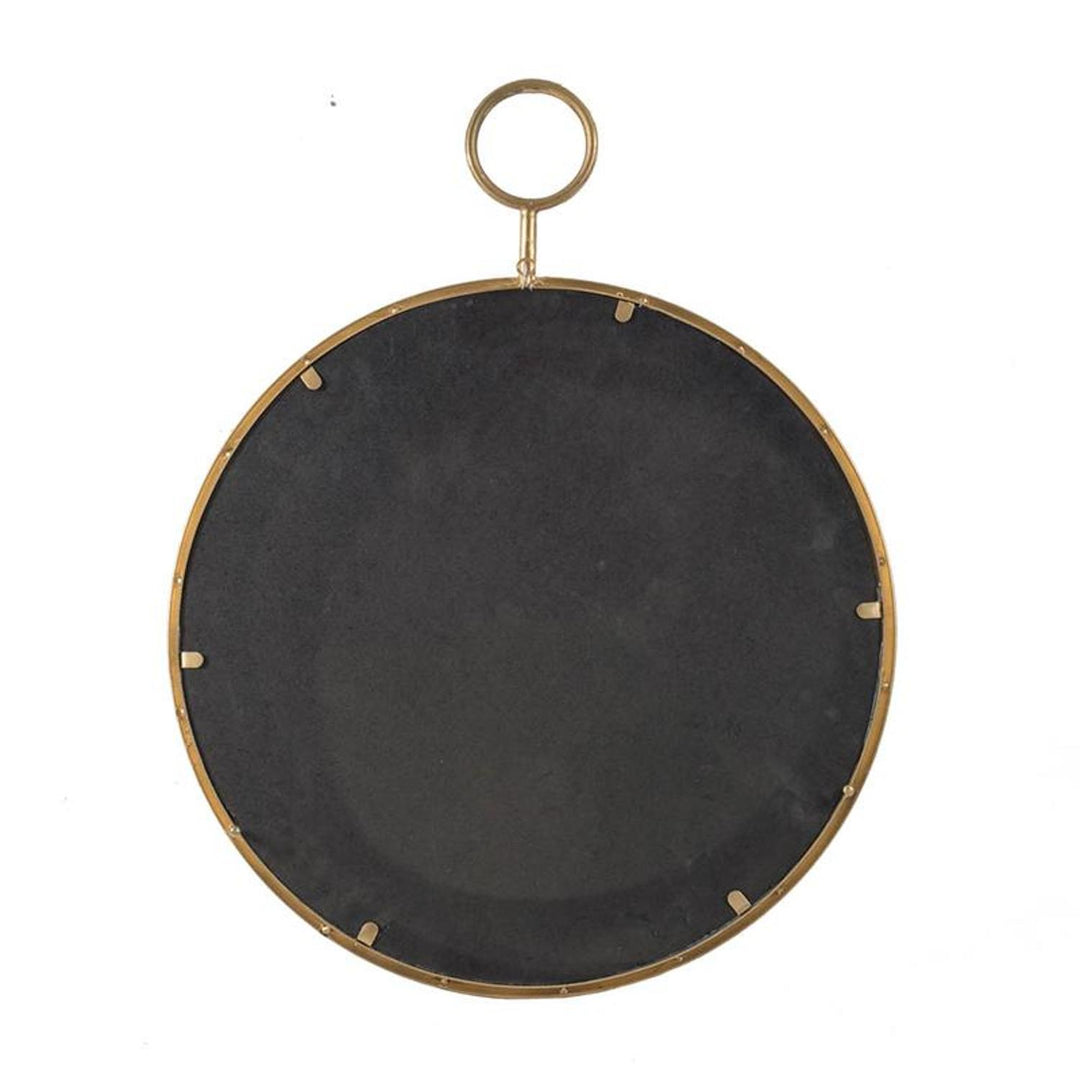 32" Gold Round Framed Accent Mirror