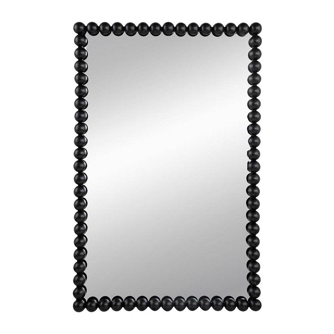 36" Black Framed Accent Mirror