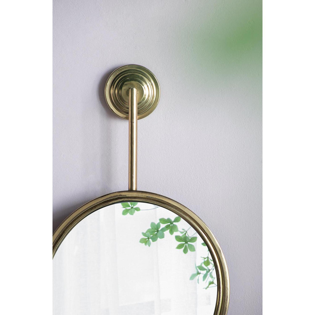 29" Gold Abstract Framed Accent Mirror