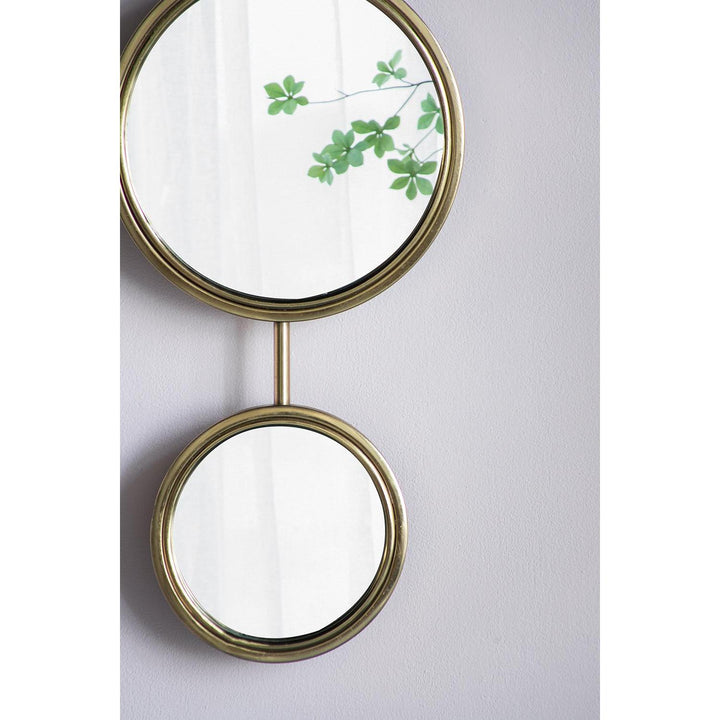 29" Gold Abstract Framed Accent Mirror