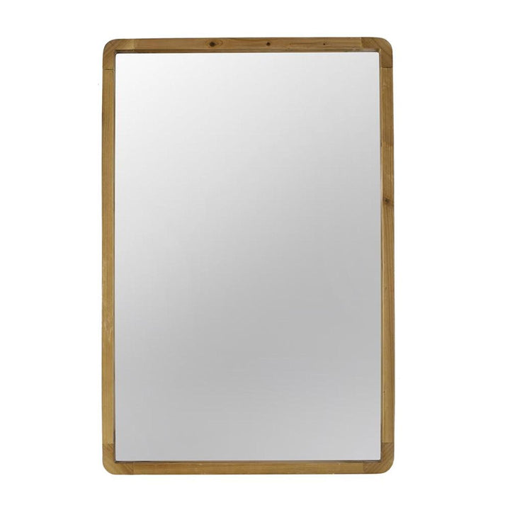 35" Brown Framed Accent Mirror