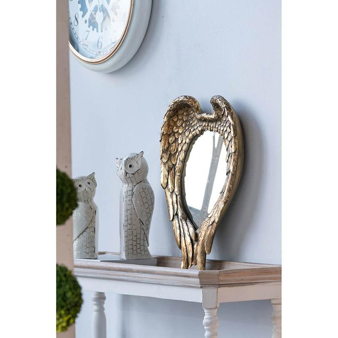 22" Gold Heart Framed Accent Mirror