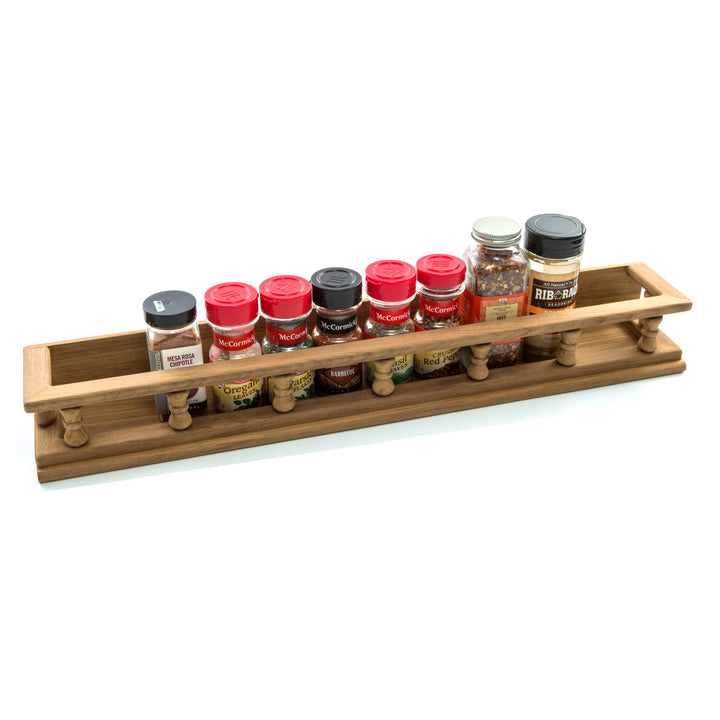 Wall Mounted 23.50 " Wood Spice Rack