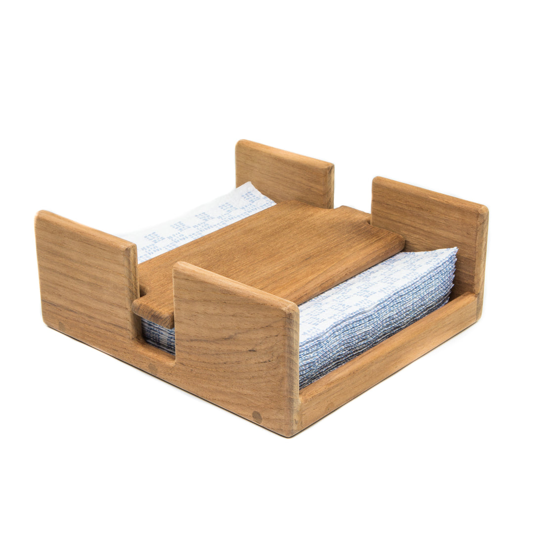 Free Standing 7.38 " Wood Napkin Holder