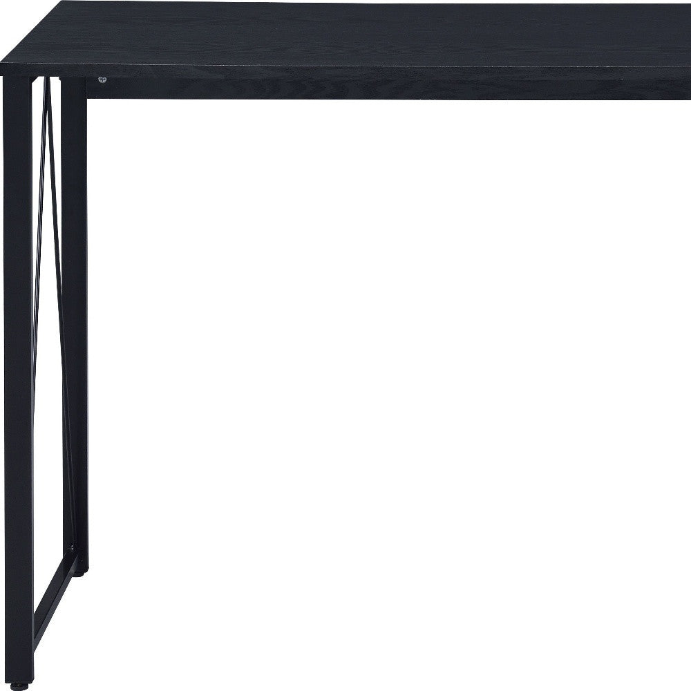 47" Black Writing Desk