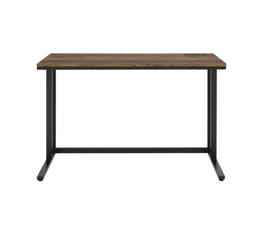 47" Brown and Black Writing Desk