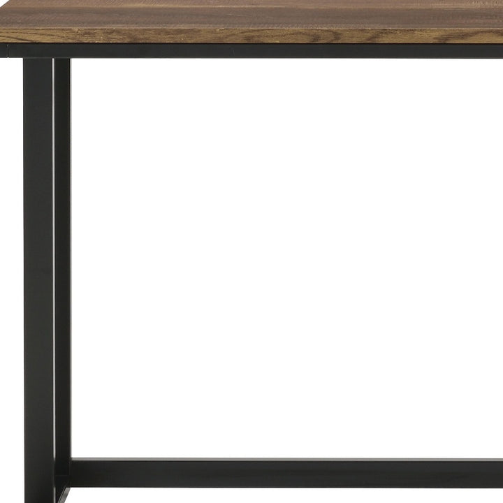 47" Brown and Black Writing Desk