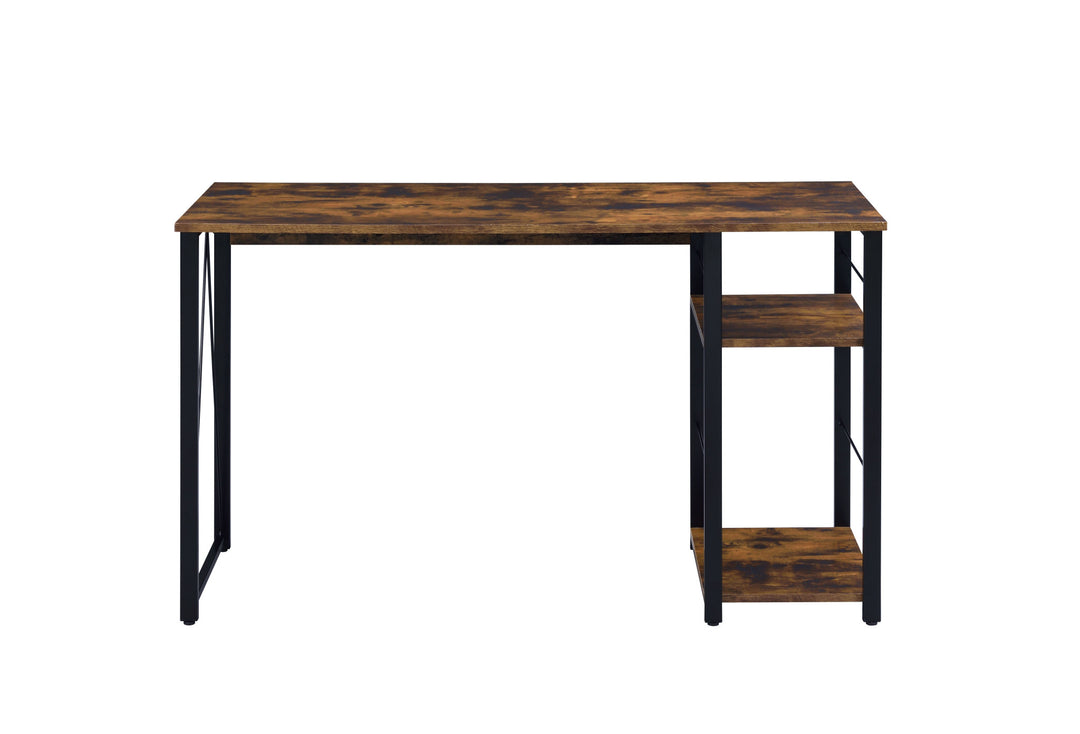 47" Brown and Black Writing Desk