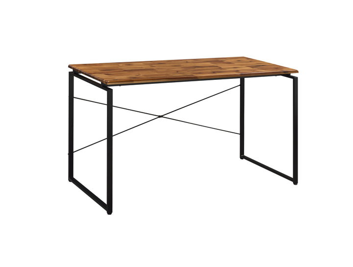 47" Brown and Black Writing Desk