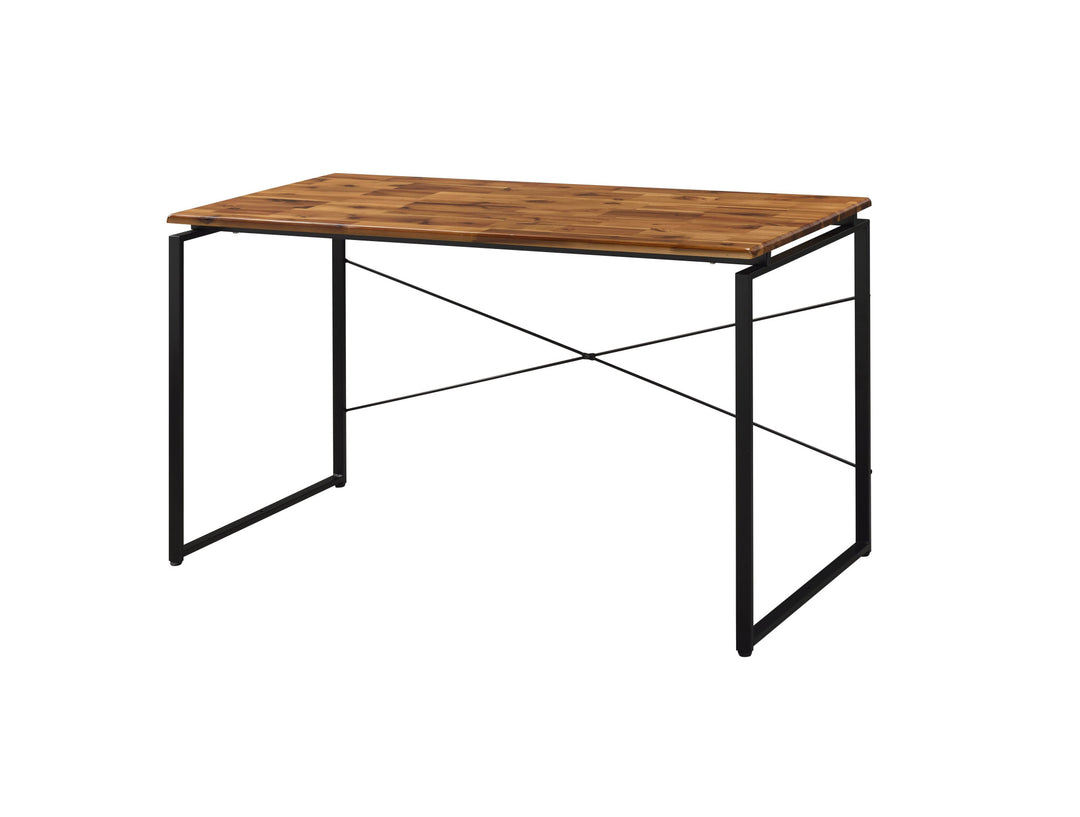 47" Brown and Black Writing Desk