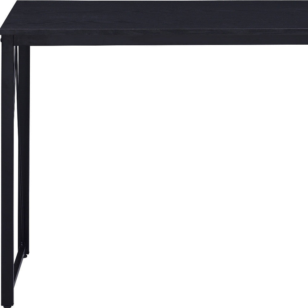 35" Black Writing Desk