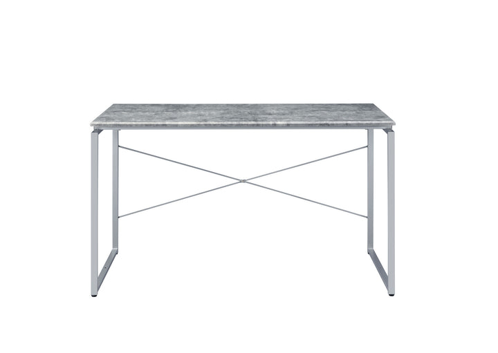 47" Gray and Black Writing Desk