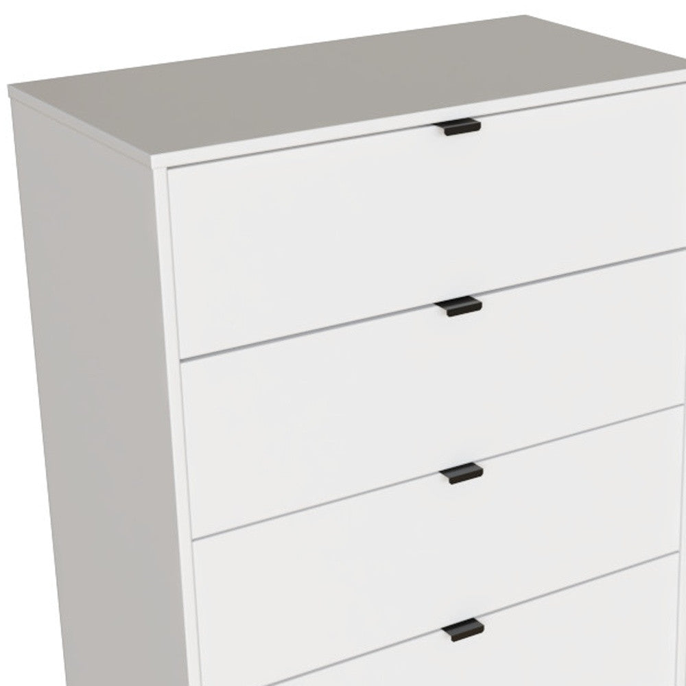 30" White Four Drawer Standard Chest