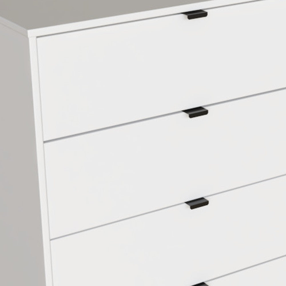 30" White Four Drawer Standard Chest