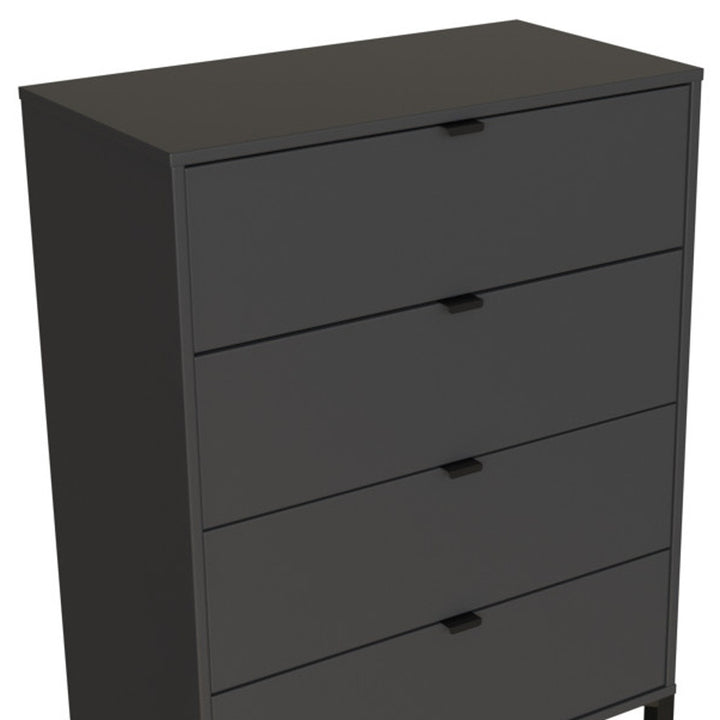 30" Gray Four Drawer Standard Chest