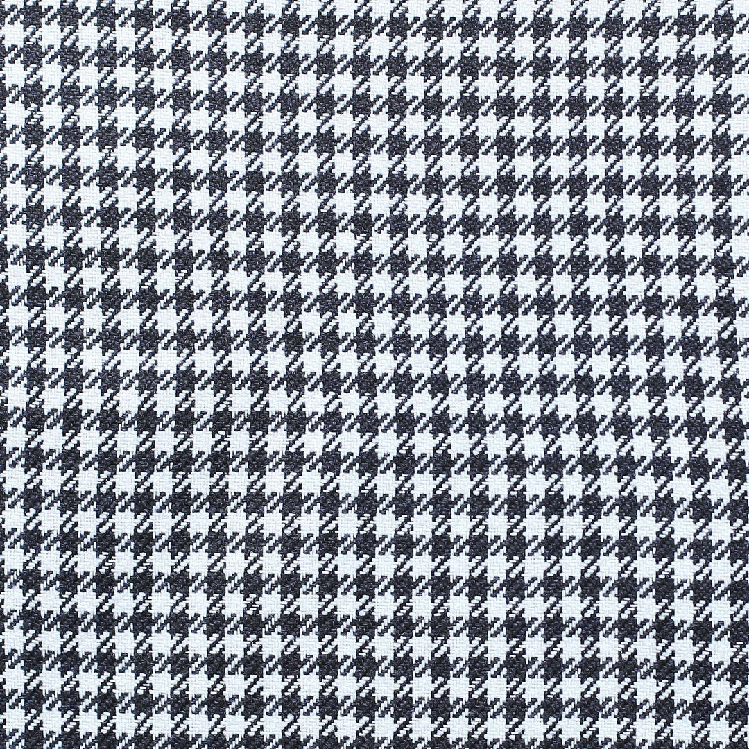 Set Of Four 18" X 18" Grey Polyester Houndstooth Zippered Pillow