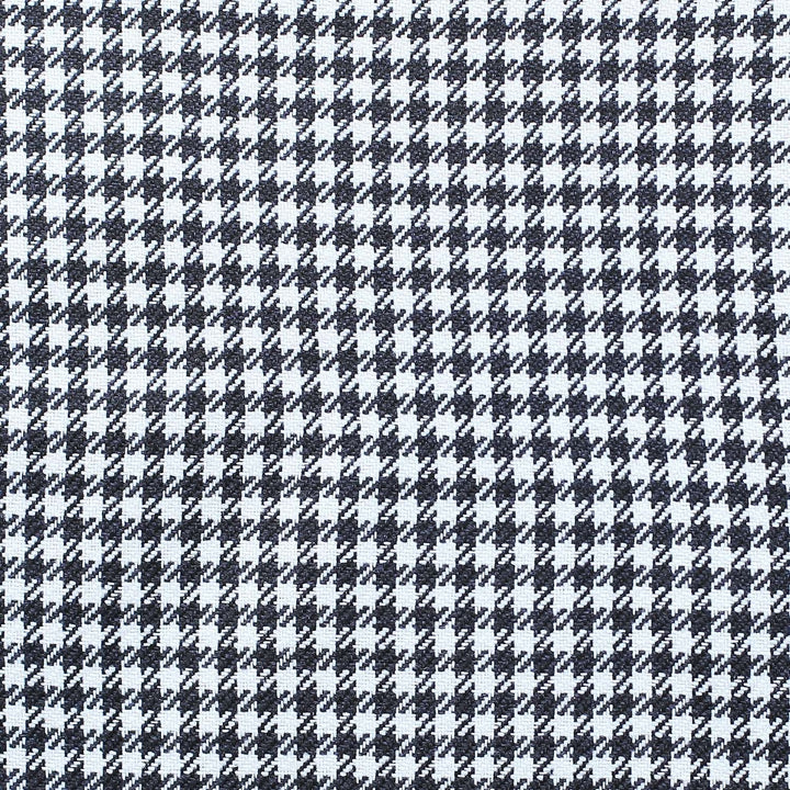 Set Of Four 18" X 18" Grey Polyester Houndstooth Zippered Pillow