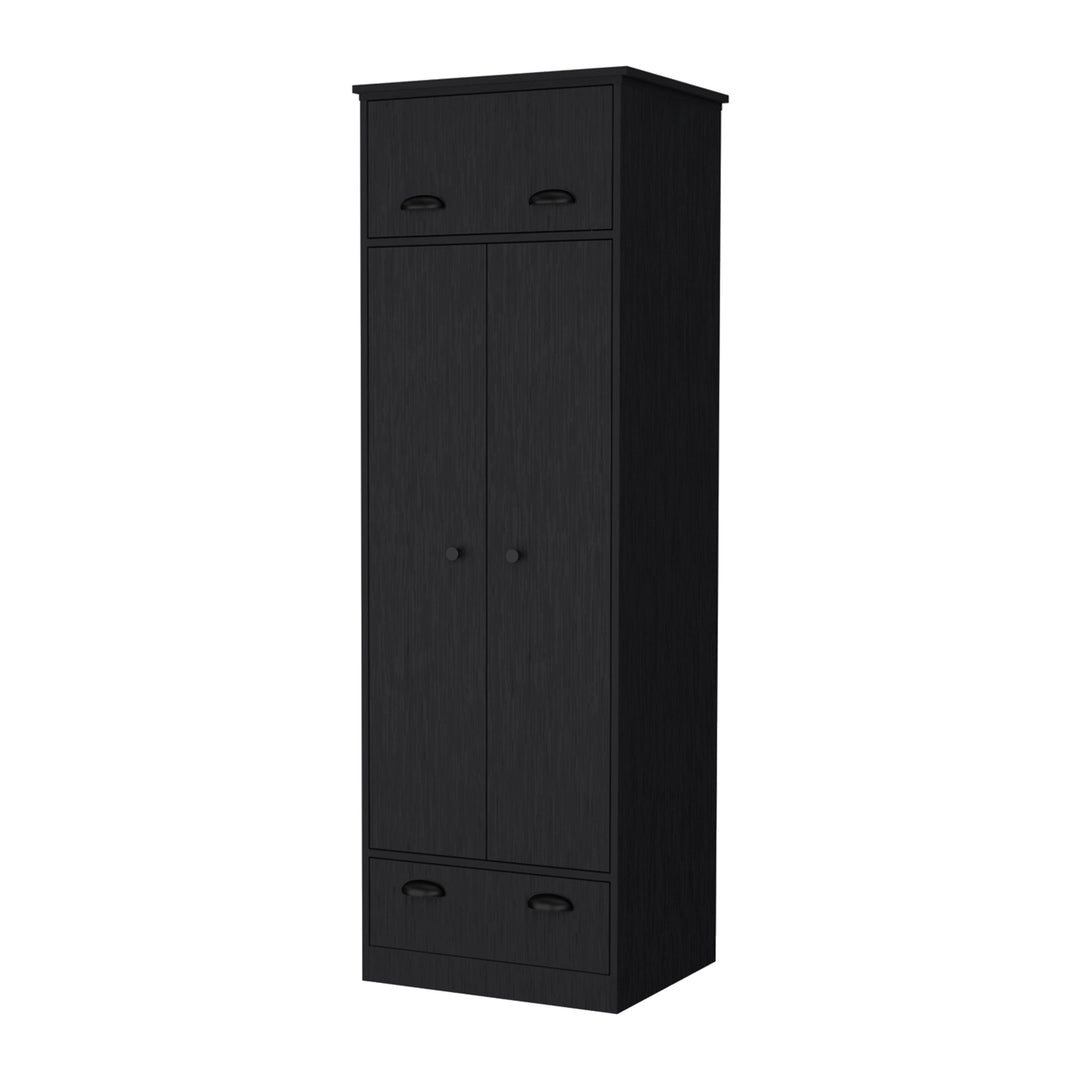 23" Black Drawer Combo Dresser