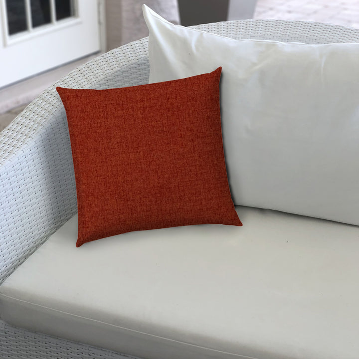 14" X 20" Brick Red Indoor Outdoor Throw Pillow