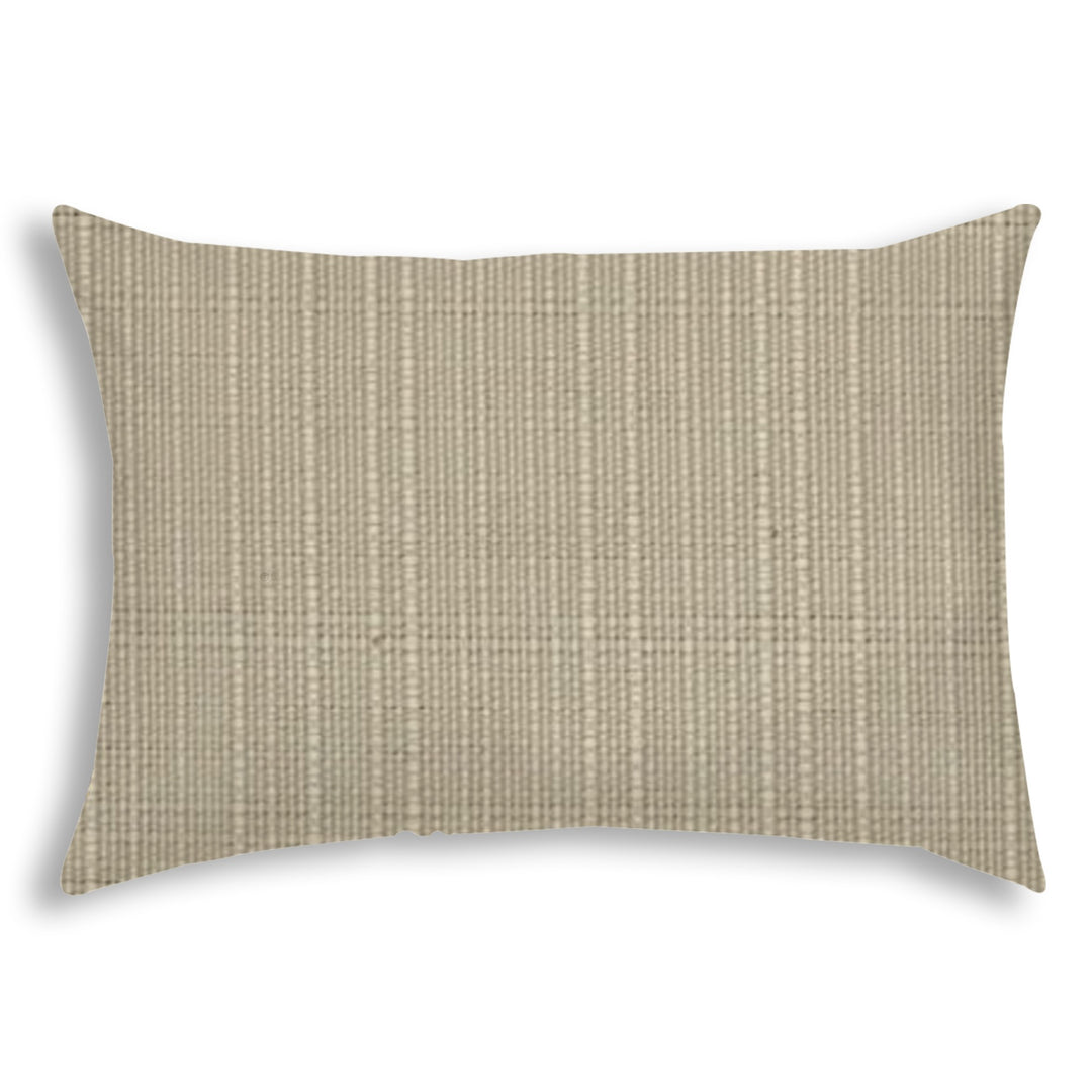 14" X 20" Brown Indoor Outdoor Throw Pillow With Texture