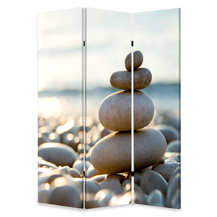 1" X 48" X 72" Multi Color Wood Canvas Spa Screen