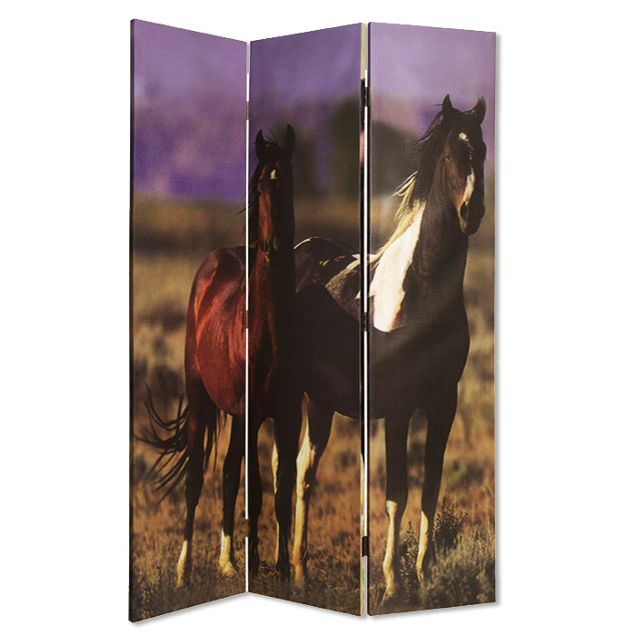 1" X 48" X 72" Multi Color Canvas Screen With Nurturing Mare