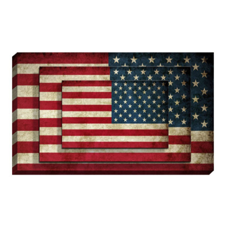 Set Of Four American Flag Print Wall Art