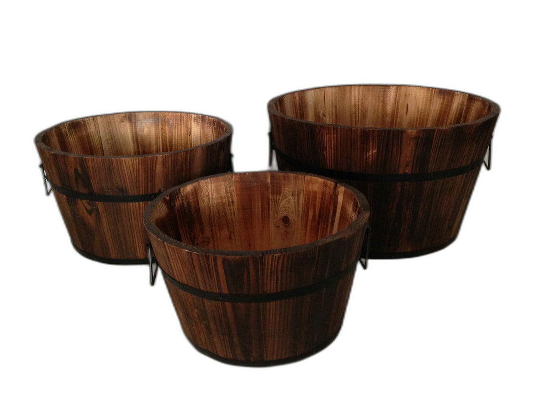 1 X 15 X 1 Brown Wood Garden Planter 3 Piece