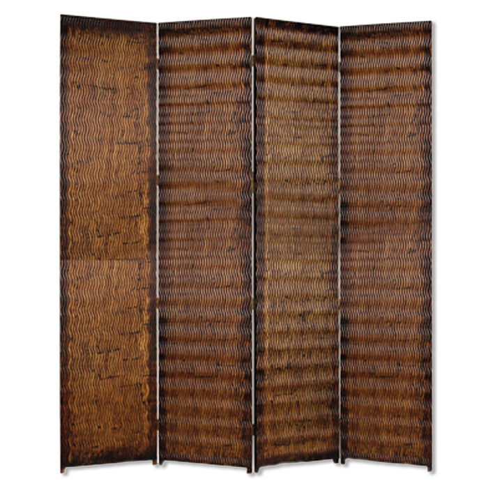 1" X 84" X 84" Brown Wood Screen