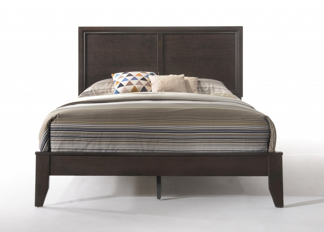 85" X 64" X 52" Queen Espresso Bed