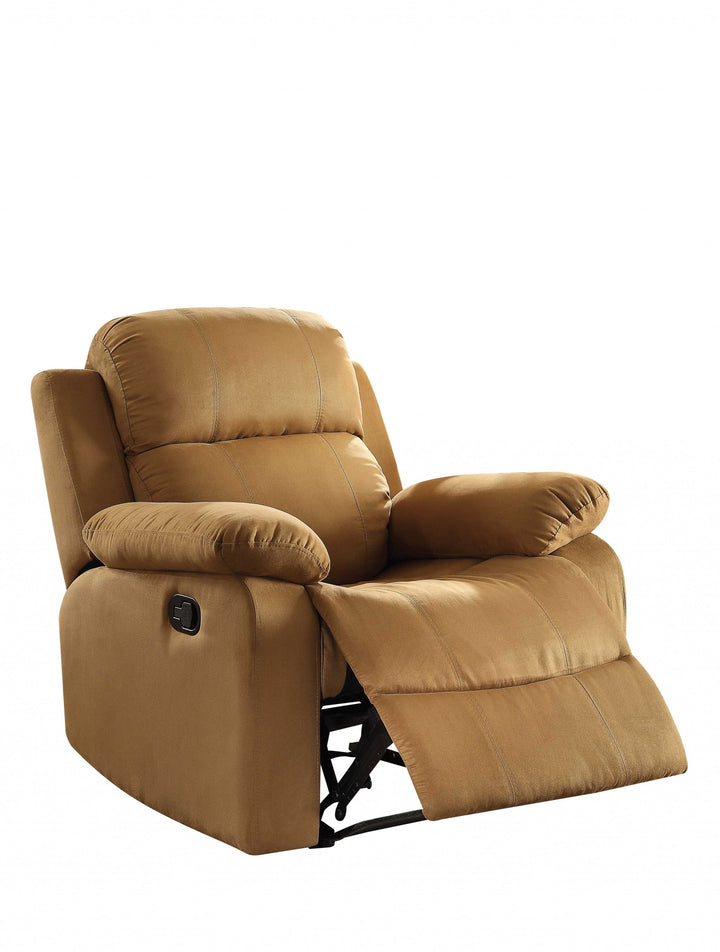 36" X 36" X 41" Brown Microfiber Recliner