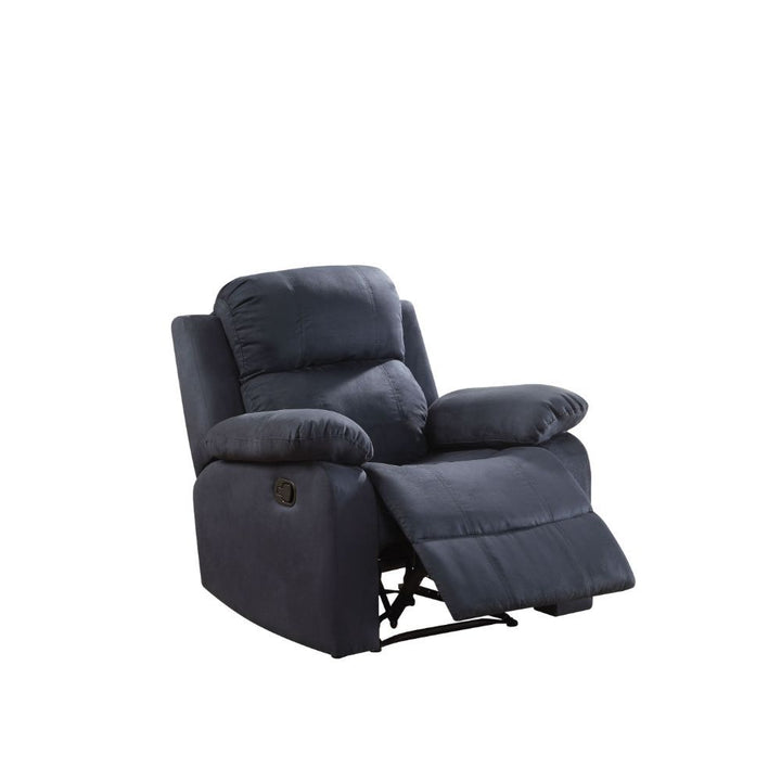 Microfiber Motion Recliner Chair In Blue