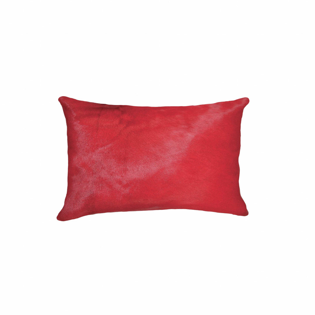 12" X 20" X 5" Firecracker Cowhide Pillow