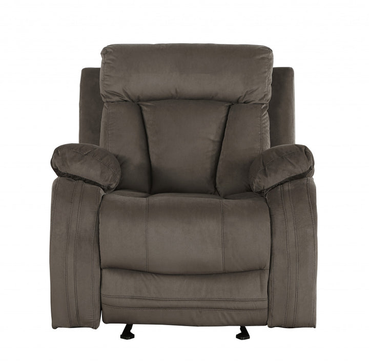 40" Modern Brown Fabric Chair