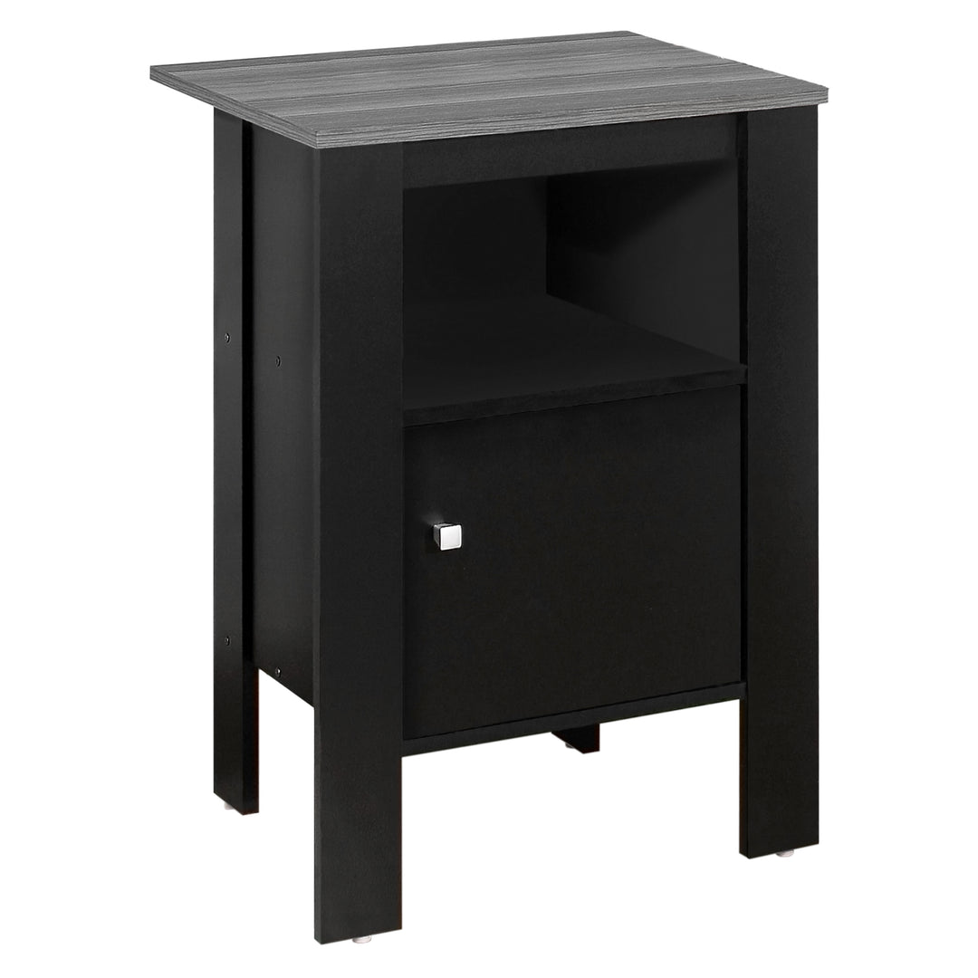 24" Black Nightstand