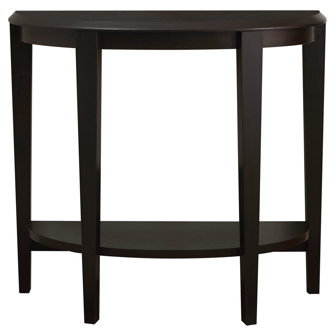 33" Dark Brown End Table With Shelf