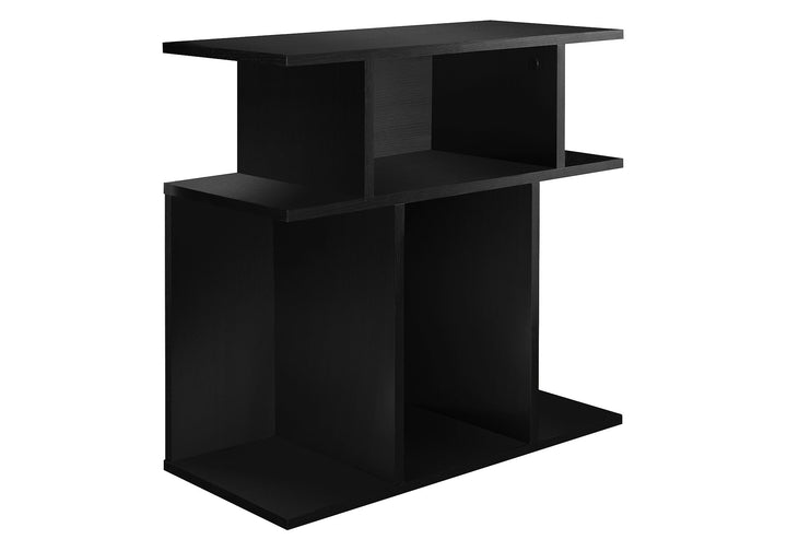 24" Black End Table With 6