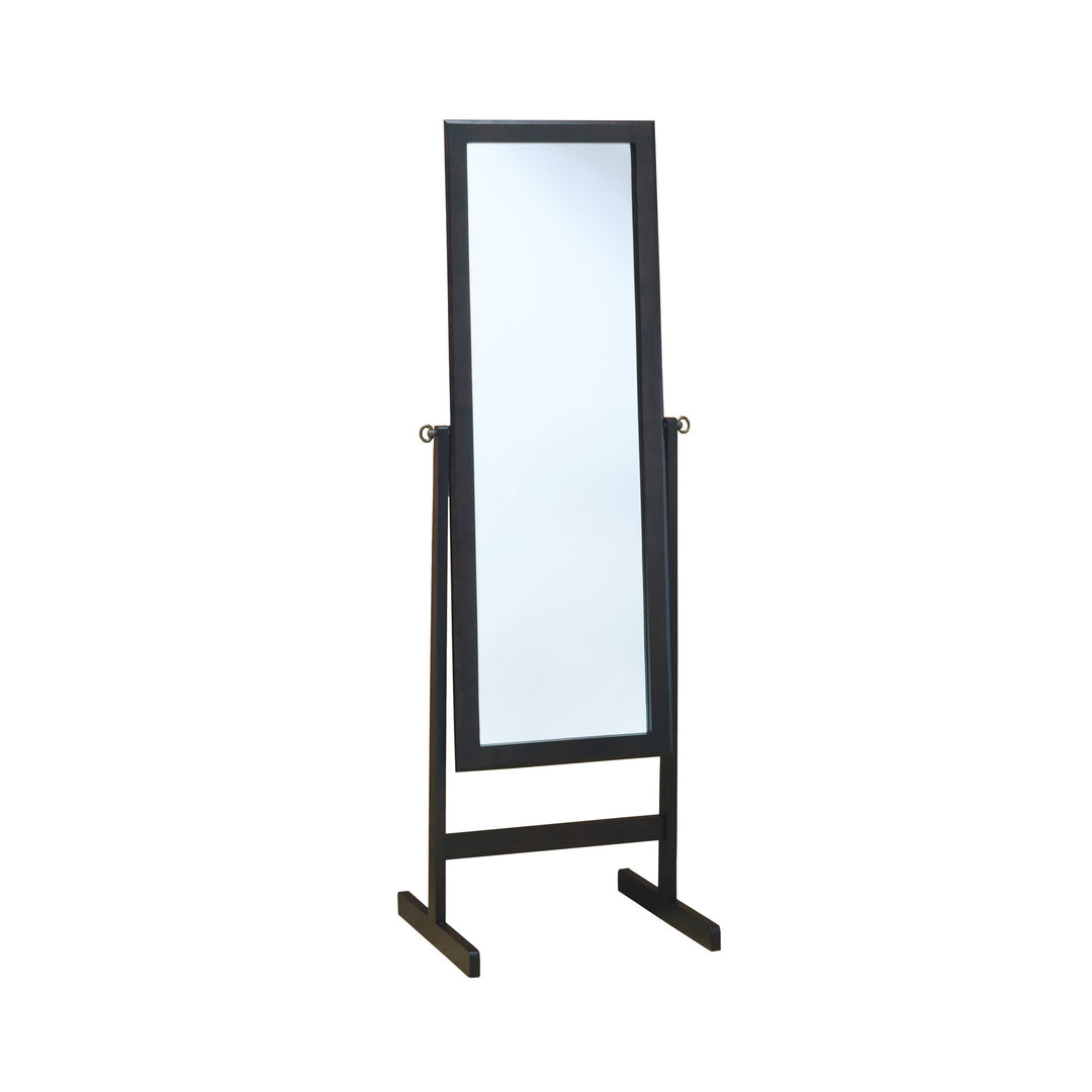 60" Matte Rectangle Cheval Standing Mirror Freestanding With Frame