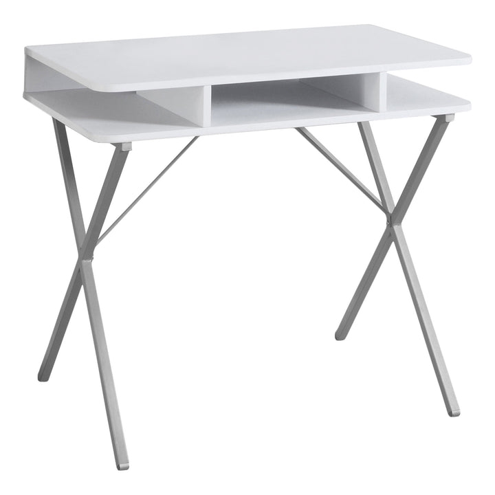 20" White Rectangular Computer Desk