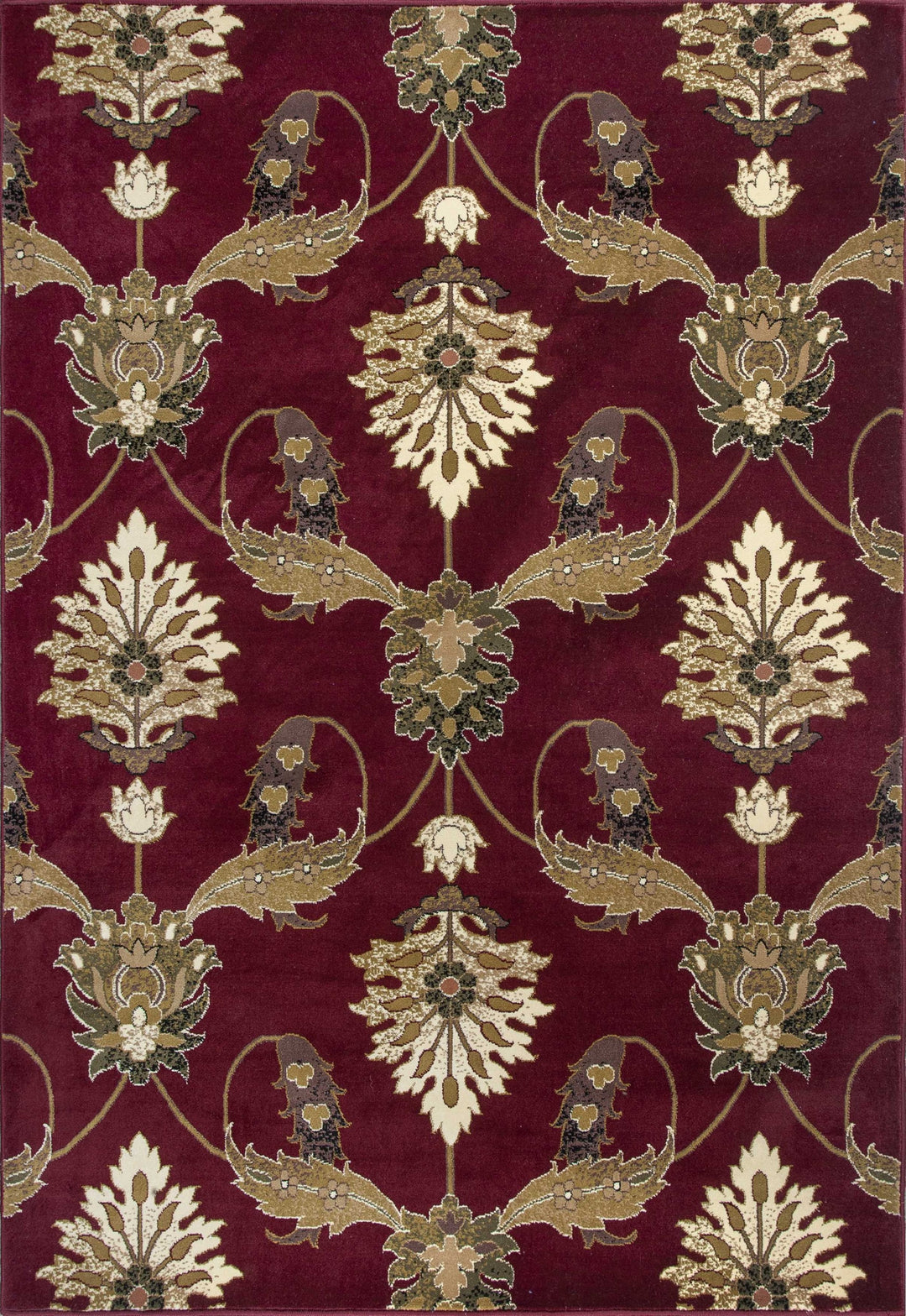 9' X 13' Polypropylene Red Area Rug