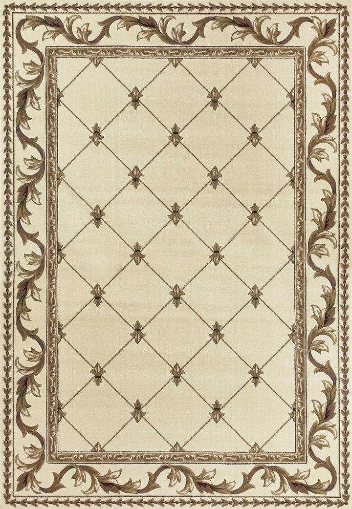 9' X 13' Polypropylene Ivory Area Rug