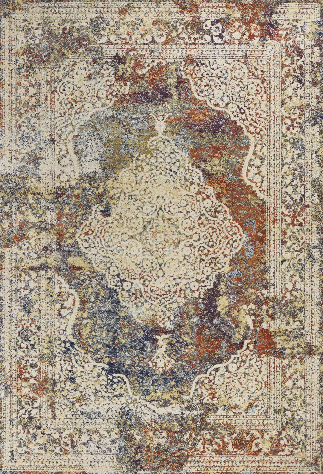 9' X 13' Polypropylene Multi Area Rug
