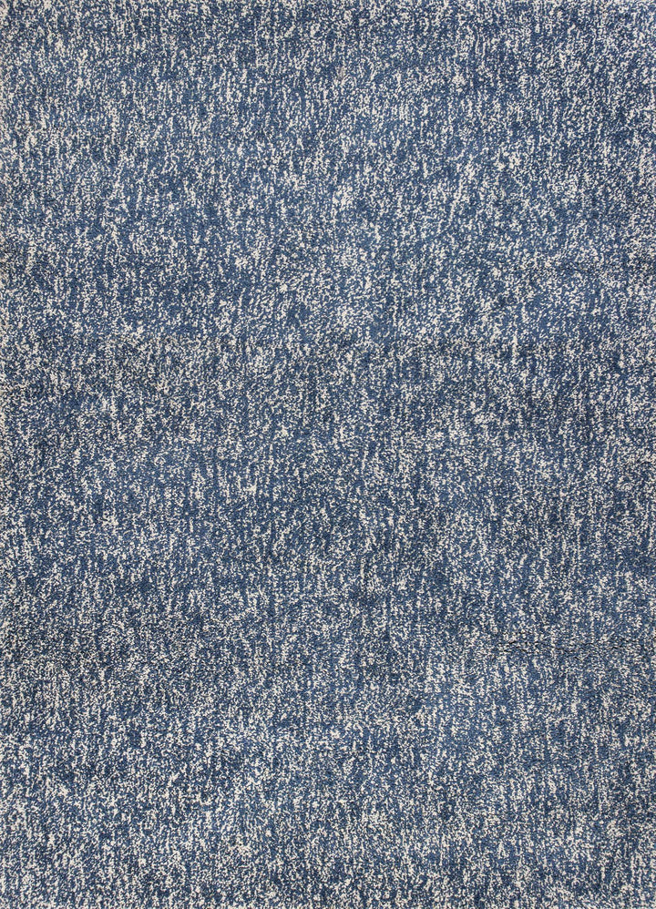9' X 13' Polyester Indigo Or Ivory Heather Area Rug