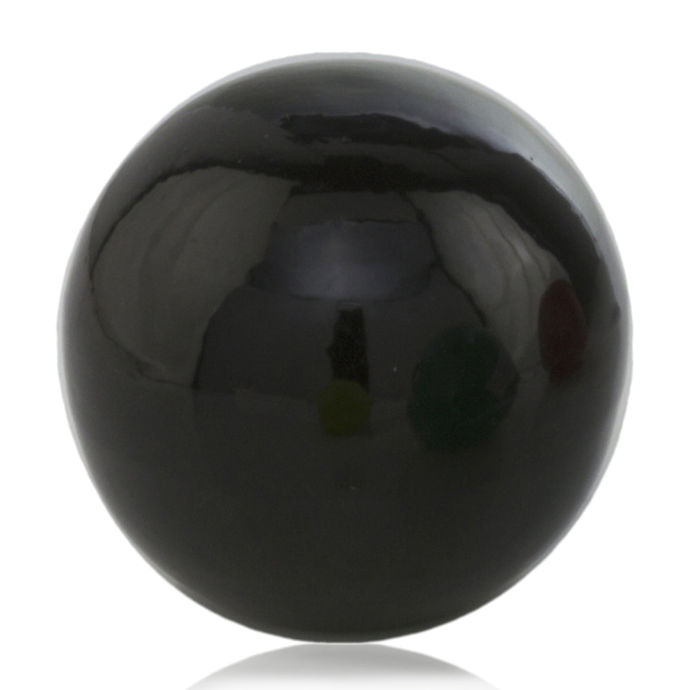 3" Black Enameled Aluminum Decorative Sphere