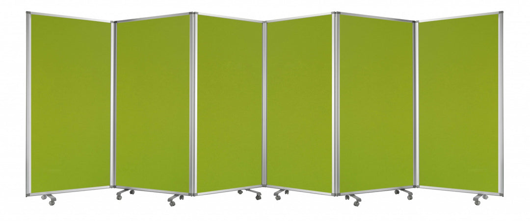 212 X 1 X 71 Green Metal 6 Panel Screen