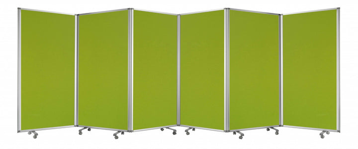 212 X 1 X 71 Green Metal 6 Panel Screen