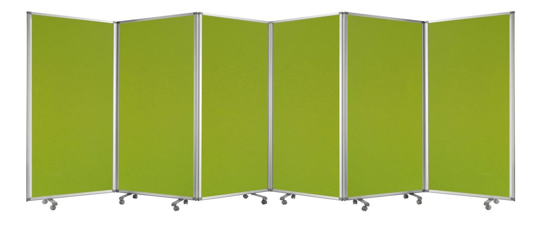 212 X 1 X 71 Green Metal 6 Panel Screen