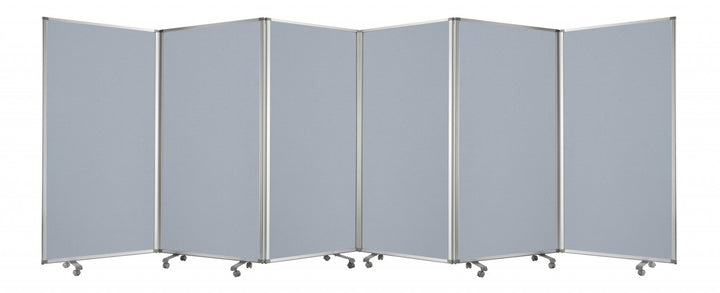 212 X 1 X 71 Metal Grey 6 Panel Screen