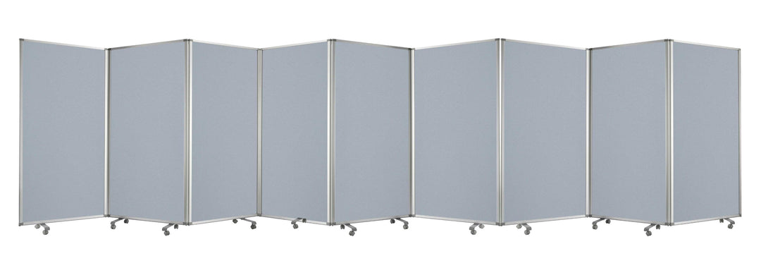 318" X 1" X 71" Metal, Grey, 9 Panel, Screen